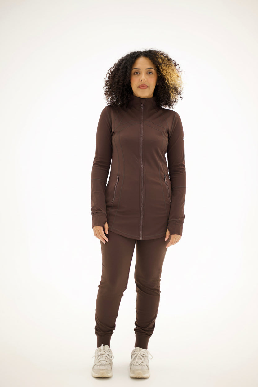 Yasmine Pilates Jacket Espresso