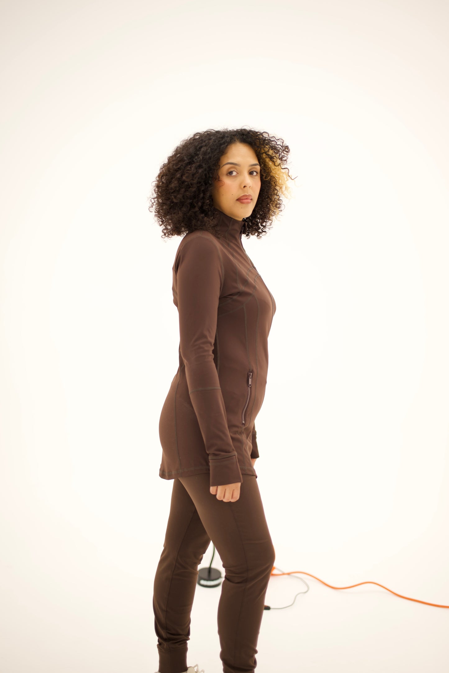Yasmine Pilates Jacket Espresso