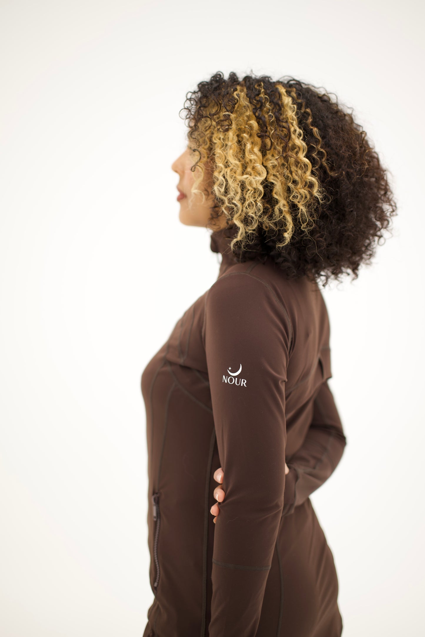 Yasmine Pilates Jacket Espresso