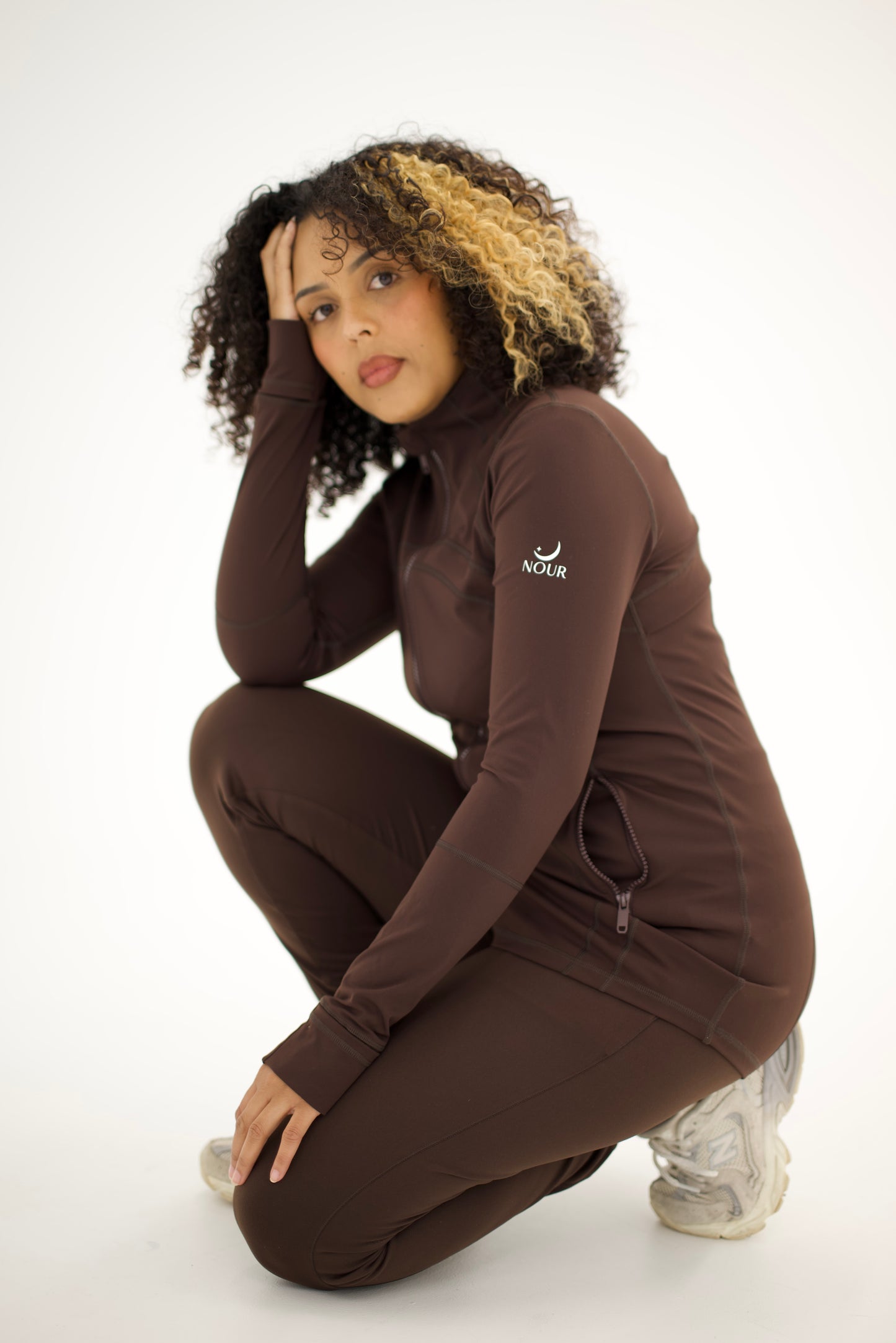 Yasmine Pilates Jacket Espresso